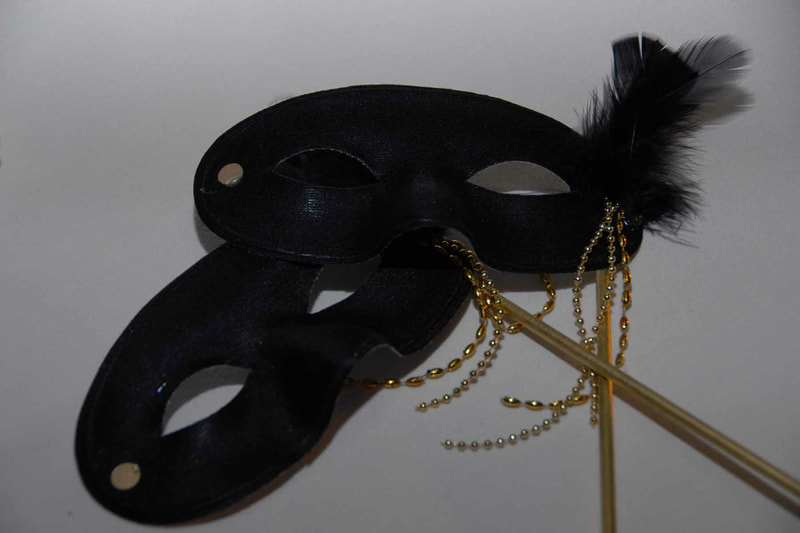Decorative masks for a corporate or private event