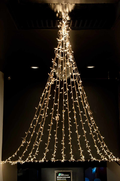 Light tree at a corporate event