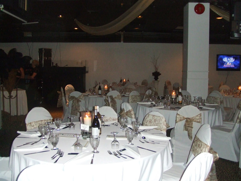 White Table Setting in a Corporate Event Setting