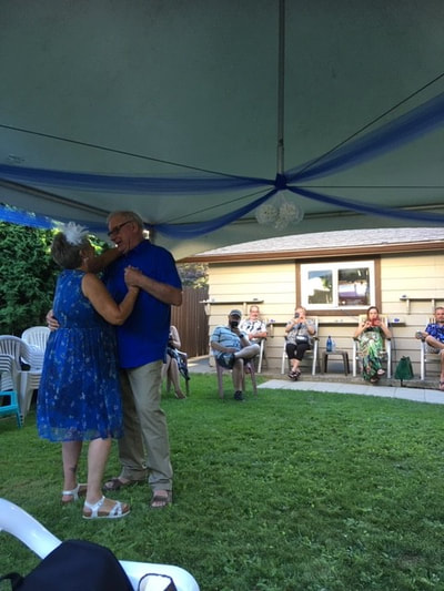 Couple dancing at a wedding in terrace BC