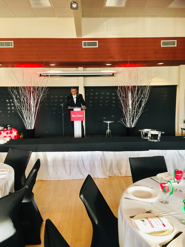speaker at a corporate event