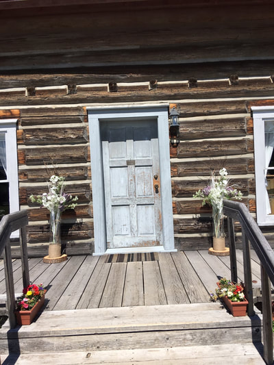 Cabin deck for wedding venue in Terrace BC