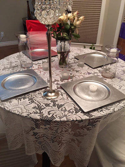 Silver Table Settings For Events Rentals