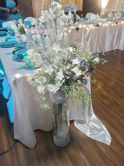 Floral arrangement for a wedding in Terrace BC