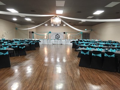 Event space staged by Event Planner in Terrace BC