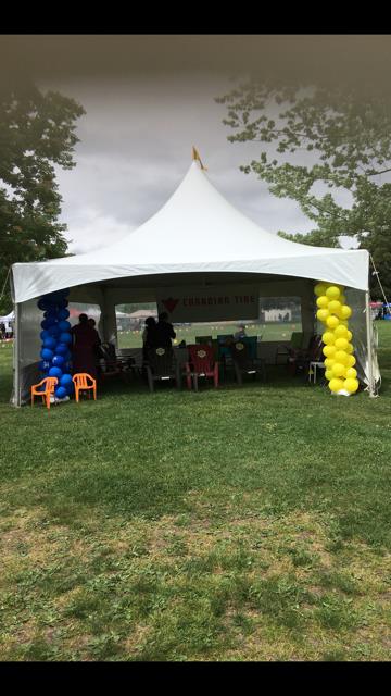 tent at a community event