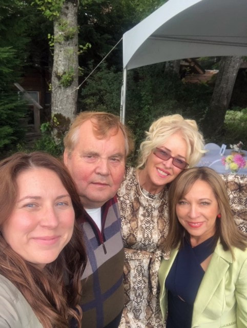 Family photo at a wedding in terrace BC