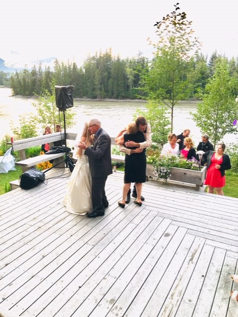 First dance at a wedding in Terrace in BC
