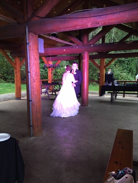 First dance at a wedding in Terrace BC